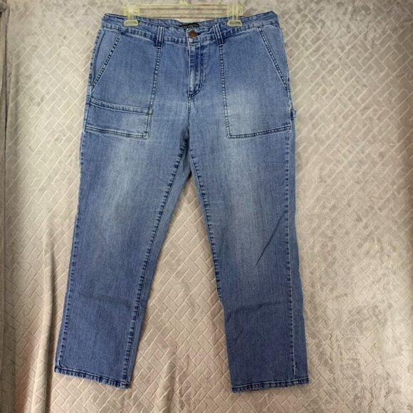 Forever 21 Denim - Forever 21 Plus Womans 14 Denim Jeans Blue Slim Ankle Carpenter High Rise